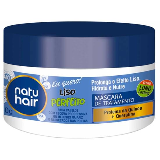 Bodegamix. Máscara para tratamento natu hair liso perfeito 350g